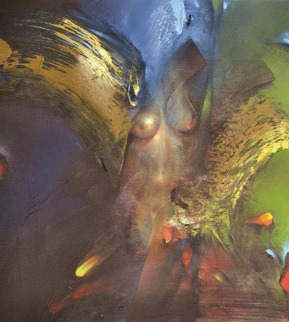 SERDAR LEBLEBİCİ — “isimsiz”, 2013 "isimsiz" eseri SERDAR LEBLEBİCİ tarafından 2013 yılında 50x45 cm ölçülerinde Tuval üzeri yağlı boya tekniği ile yapılmıştır.