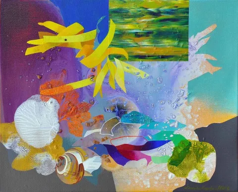 "isimsiz" eseri SEMİH KAPLAN tarafından 2013 yılında 40x50 cm ölçülerinde Tuval üzeri akrilik boya tekniği ile yapılmıştır.