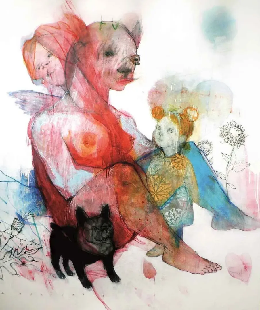 yakınlaştır "Keşke Düşmeden Yavaşlasaydı" eseri ERCAN AYÇİÇEK tarafından 2013 yılında 150x126 cm ölçülerinde Tuval üzeri akrilik boya tekniği ile yapılmıştır.