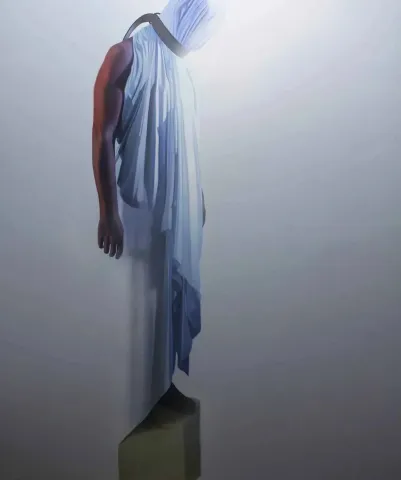 METİN KALKIZOĞLU — “isimsiz”, 2013 "isimsiz" eseri METİN KALKIZOĞLU tarafından 2013 yılında 150x126 cm ölçülerinde Tuval üzeri akrilik boya tekniği ile yapılmıştır.