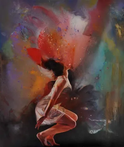 "isimsiz" eseri TURGUT AKARSU tarafından 2013 yılında 150x126 cm ölçülerinde Tuval üzeri yağlı boya tekniği ile yapılmıştır.