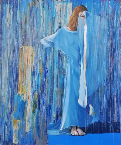 "isimsiz" eseri ÜMİT TÜRK tarafından 2013 yılında 150x126 cm ölçülerinde Tuval üzeri yağlı boya tekniği ile yapılmıştır.