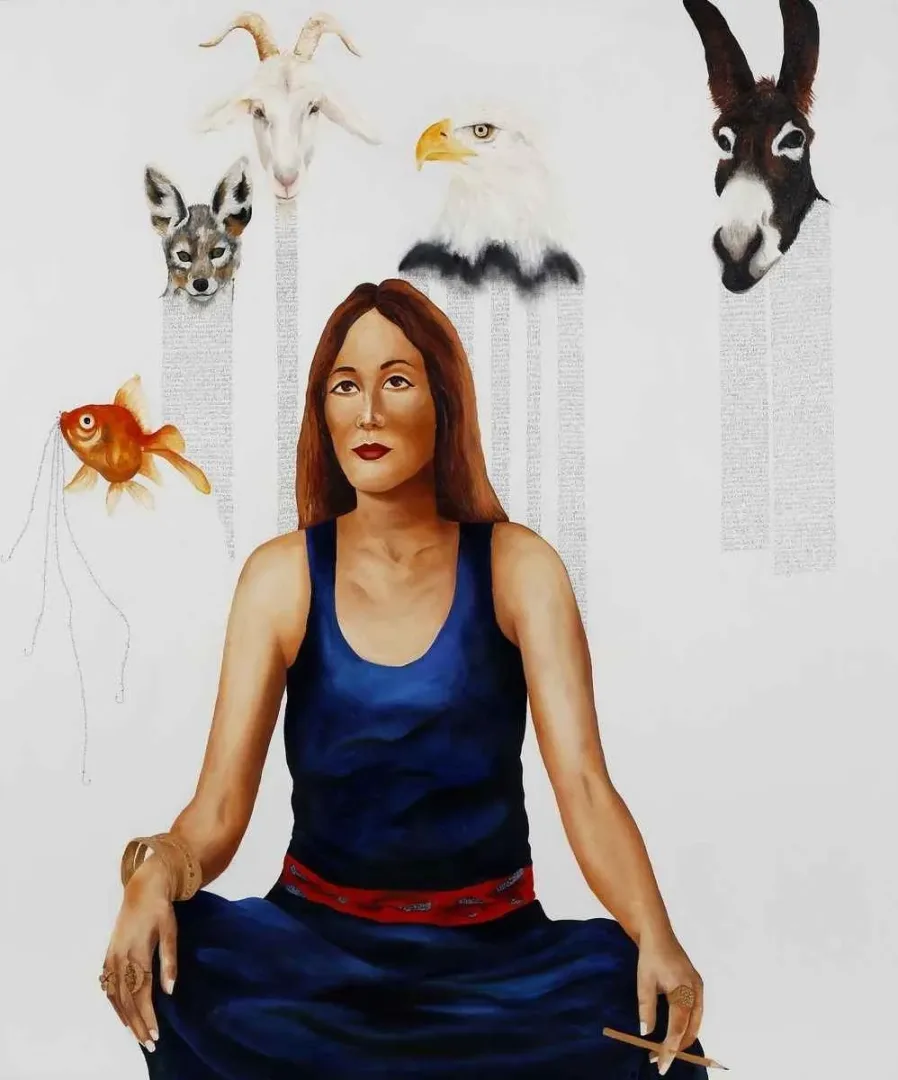yakınlaştır "İzlence" eseri ARZU EŞ tarafından 2013 yılında 100x120 cm ölçülerinde Tuval üzeri yağlı boya tekniği ile yapılmıştır.