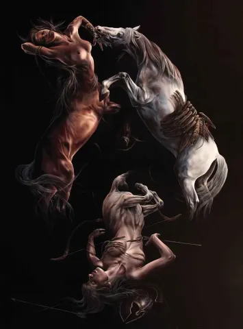 BEHZAT FEYZULLAH — “Truva Savaşı (Troy War)”, 2013 "Truva Savaşı (Troy War)" eseri BEHZAT FEYZULLAH tarafından 2013 yılında 230x170 cm ölçülerinde Tuval üzeri yağlı boya tekniği ile yapılmıştır.