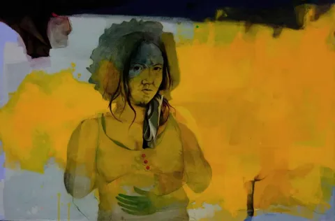 LEVENT OYLUÇTARHAN — “isimsiz”, 2012 "isimsiz" eseri LEVENT OYLUÇTARHAN tarafından 2012 yılında 97x147 cm ölçülerinde Tuval üzeri yağlı boya tekniği ile yapılmıştır.