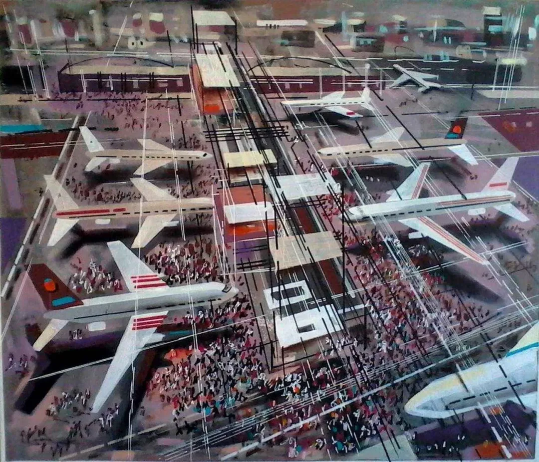 yakınlaştır "Günbatımı" eseri AYHAN ÇETİN tarafından 2013 yılında 120x140 cm ölçülerinde Tuval üzeri karışık teknik tekniği ile yapılmıştır.