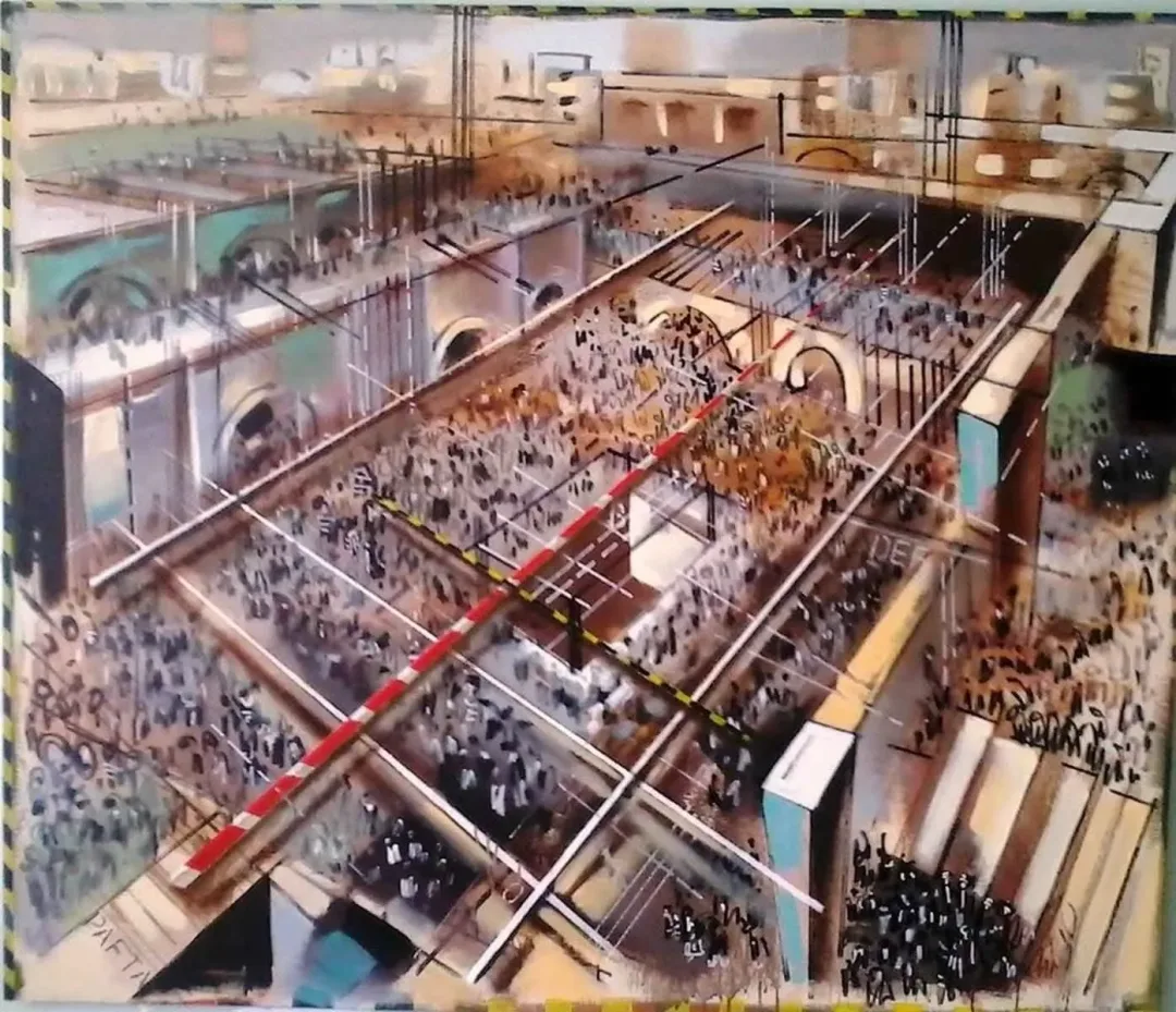 yakınlaştır "Kodes" eseri AYHAN ÇETİN tarafından 2012 yılında 120x140 cm ölçülerinde Tuval üzeri yağlı boya tekniği ile yapılmıştır.