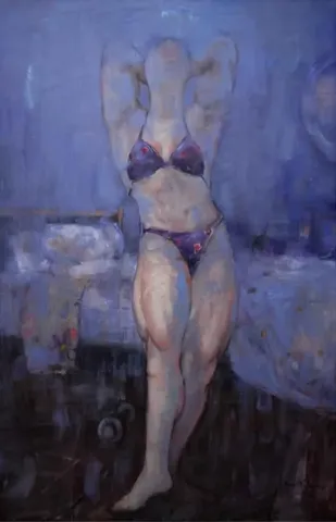"isimsiz" eseri KEMAL TOPÇU tarafından 2012 yılında 150x113 cm ölçülerinde Tuval üzeri yağlı boya tekniği ile yapılmıştır.