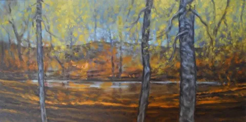 "Görünüm" eseri CELALETTİN TANDOĞDU tarafından 2013 yılında 30x60 cm ölçülerinde Tuval üzeri yağlı boya tekniği ile yapılmıştır.
