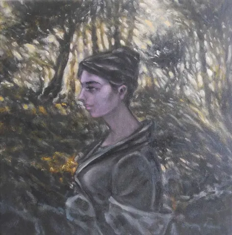 "Kuytuda" eseri CELALETTİN TANDOĞDU tarafından 2012 yılında 30x30 cm ölçülerinde Tuval üzeri yağlı boya tekniği ile yapılmıştır.