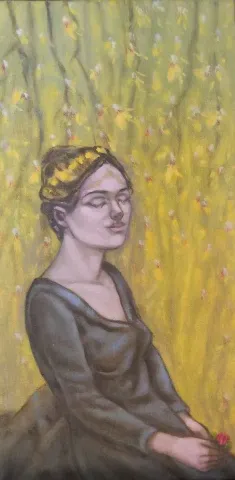 "Bahar Dalı" eseri CELALETTİN TANDOĞDU tarafından 2012 yılında 40x20 cm ölçülerinde Tuval üzeri yağlı boya tekniği ile yapılmıştır.