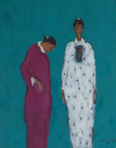 "İsimsiz" eseri CENGİZ SAVAŞ tarafından 2012 yılında 45x35 cm ölçülerinde Tuval üzeri yağlı boya tekniği ile yapılmıştır.