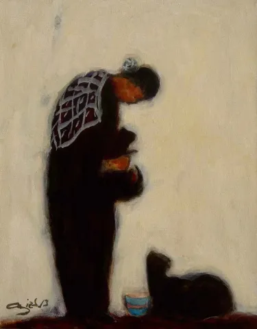 "İsimsiz" eseri CENGİZ SAVAŞ tarafından 2012 yılında 45x35 cm ölçülerinde Tuval üzeri yağlı boya tekniği ile yapılmıştır.
