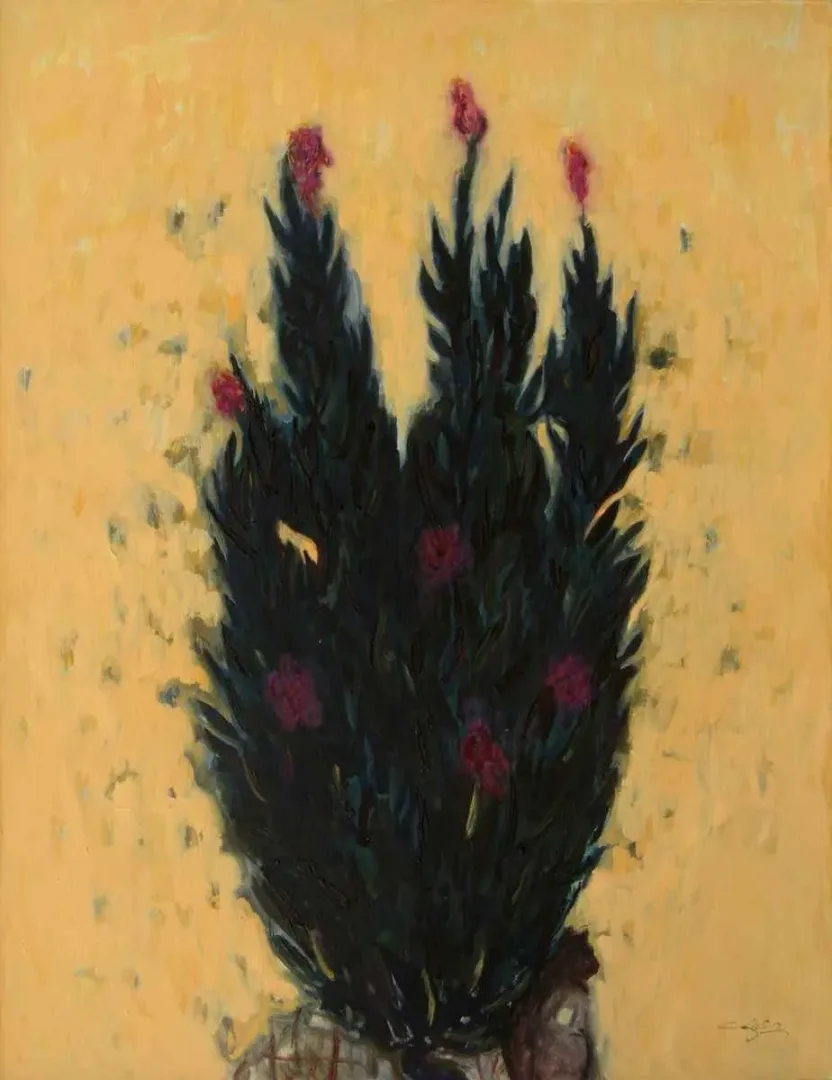 "İsimsiz" eseri CENGİZ SAVAŞ tarafından 2012 yılında 190x147 cm ölçülerinde Tuval üzeri yağlı boya tekniği ile yapılmıştır.