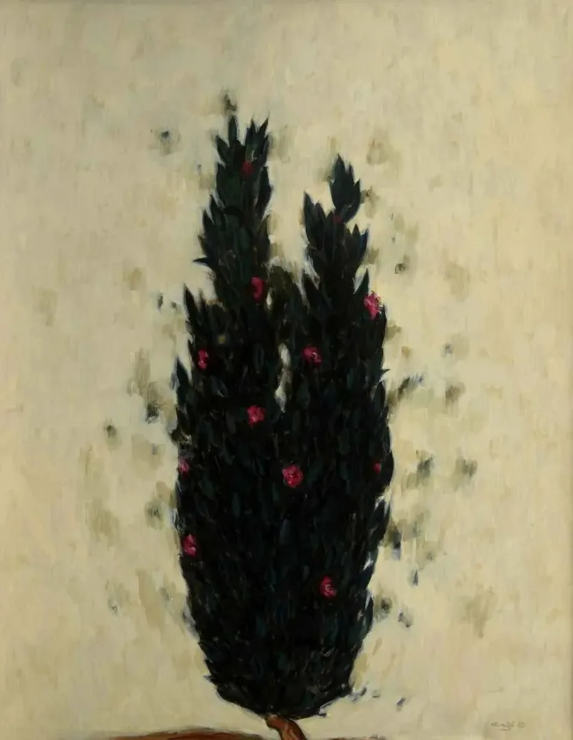 "İsimsiz" eseri CENGİZ SAVAŞ tarafından 2012 yılında 190x147 cm ölçülerinde Tuval üzeri yağlı boya tekniği ile yapılmıştır.