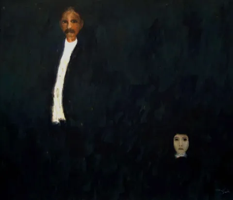 "İsimsiz" eseri CENGİZ SAVAŞ tarafından 2012 yılında 180x210 cm ölçülerinde Tuval üzeri yağlı boya tekniği ile yapılmıştır.