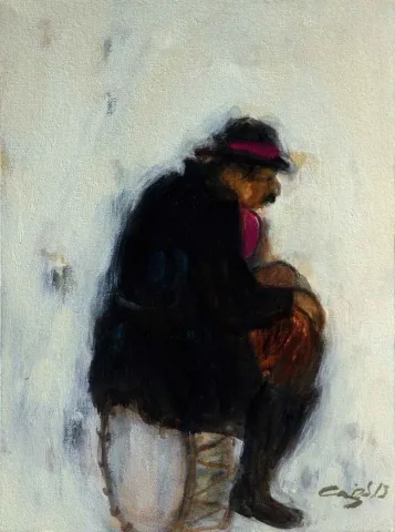 "İsimsiz" eseri CENGİZ SAVAŞ tarafından 2013 yılında 40x30 cm ölçülerinde Tuval üzeri yağlı boya tekniği ile yapılmıştır.