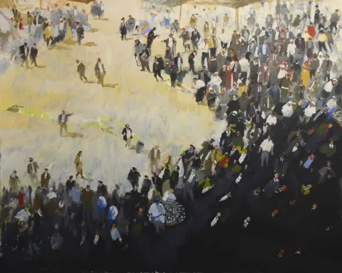 "Deli Islığı" eseri DERYA ÜLKER tarafından 2012 yılında 140x175 cm ölçülerinde Tuval üzeri akrilik boya tekniği ile yapılmıştır.
