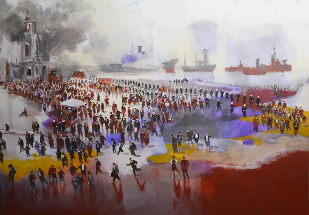 "Filo" eseri DERYA ÜLKER tarafından 2012 yılında 140x200 cm ölçülerinde Tuval üzeri akrilik boya tekniği ile yapılmıştır.
