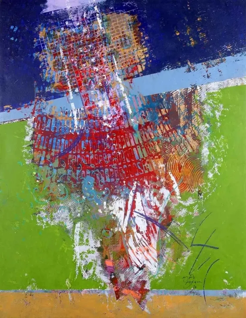 ENGİN KORKMAZ — “isimsiz”, 2013 "isimsiz" eseri ENGİN KORKMAZ tarafından 2013 yılında 180x140 cm ölçülerinde Tuval üzeri akrilik boya tekniği ile yapılmıştır.