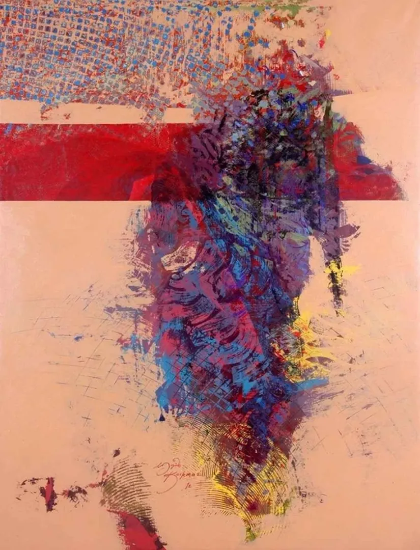 ENGİN KORKMAZ — “isimsiz”, 2012 "isimsiz" eseri ENGİN KORKMAZ tarafından 2012 yılında 180x140 cm ölçülerinde Tuval üzeri akrilik boya tekniği ile yapılmıştır.