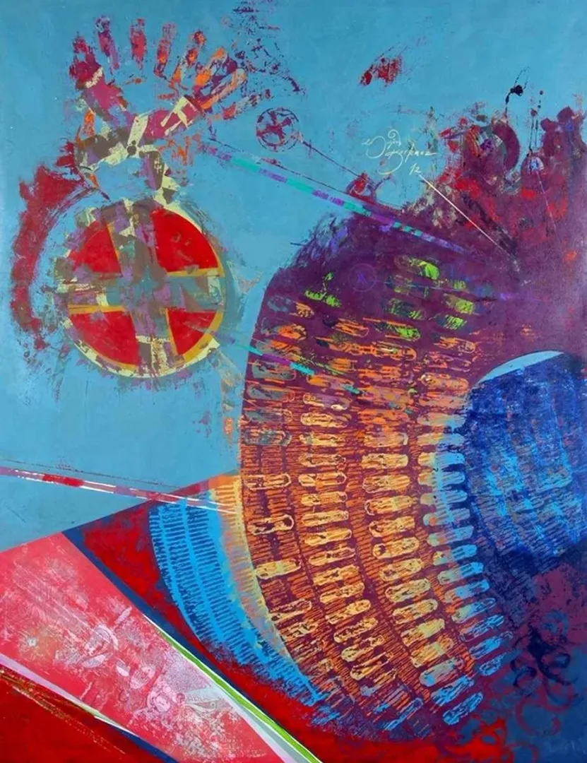 ENGİN KORKMAZ — “isimsiz”, 2012 "isimsiz" eseri ENGİN KORKMAZ tarafından 2012 yılında 180x140 cm ölçülerinde Tuval üzeri akrilik boya tekniği ile yapılmıştır.