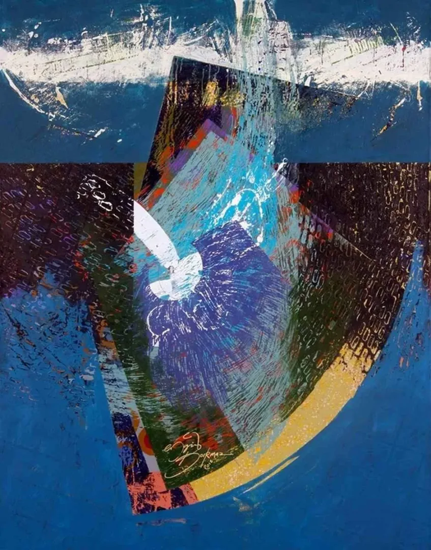 ENGİN KORKMAZ — “isimsiz”, 2012 "isimsiz" eseri ENGİN KORKMAZ tarafından 2012 yılında 135x105 cm ölçülerinde Tuval üzeri akrilik boya tekniği ile yapılmıştır.