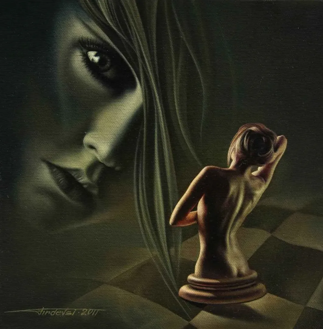 yakınlaştır "Tuzak" eseri FİRDEVSİ FEYZULLAH tarafından 2011 yılında 26x26 cm ölçülerinde Tuval üzeri yağlı boya tekniği ile yapılmıştır.