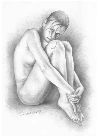 FİRDEVSİ FEYZULLAH — “isimsiz”, 2013 "isimsiz" eseri FİRDEVSİ FEYZULLAH tarafından 2013 yılında 21x30 cm ölçülerinde Karakalem tekniği ile yapılmıştır.