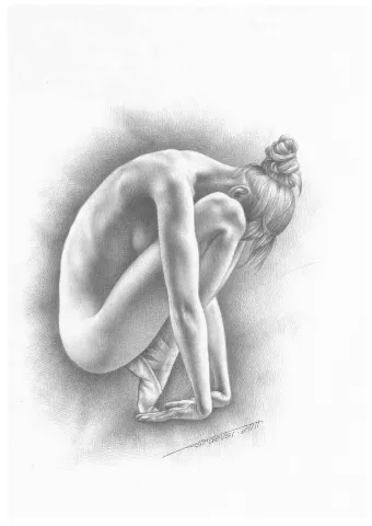 FİRDEVSİ FEYZULLAH — “isimsiz”, 2013 "isimsiz" eseri FİRDEVSİ FEYZULLAH tarafından 2013 yılında 21x30 cm ölçülerinde Karakalem tekniği ile yapılmıştır.