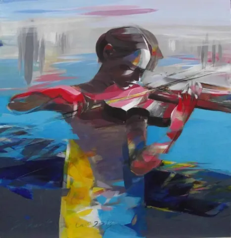 HAKAN ERASLAN tarafından 2013 yılında 60x60 cm ölçülerinde Tuval üzeri yağlı boya tekniği ile yapılmıştır.