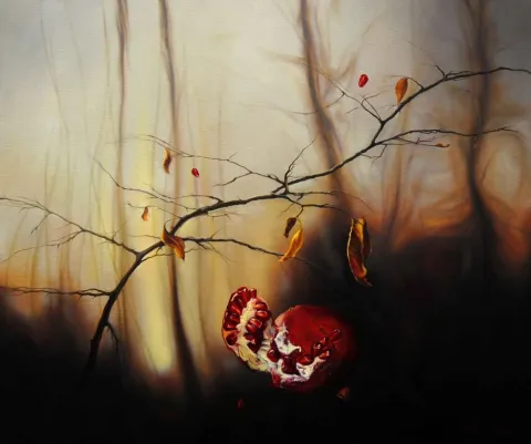 HÜSEYİN FEYZULLAH — “Sonbahar”, 2013 "Sonbahar" eseri HÜSEYİN FEYZULLAH tarafından 2013 yılında 60x80 cm ölçülerinde Tuval üzeri yağlı boya tekniği ile yapılmıştır.