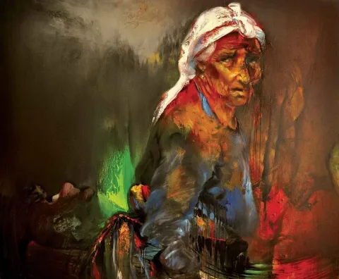 SERDAR LEBLEBİCİ — “isimsiz”, 2013 "isimsiz" eseri SERDAR LEBLEBİCİ tarafından 2013 yılında 116x140 cm ölçülerinde Tuval üzeri yağlı boya tekniği ile yapılmıştır.