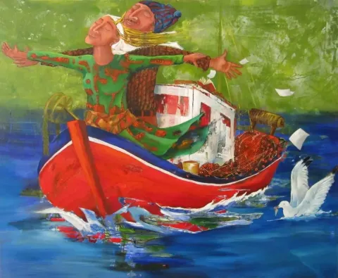 "isimsiz" eseri ÜMİT YİĞİT tarafından 2013 yılında 116x140 cm ölçülerinde Tuval üzeri yağlı boya tekniği ile yapılmıştır.