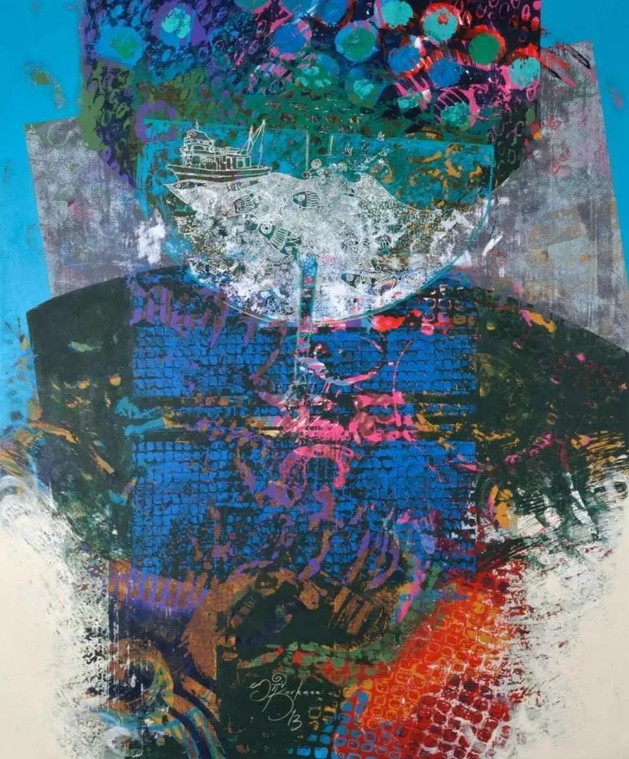ENGİN KORKMAZ — “isimsiz”, 2013 "isimsiz" eseri ENGİN KORKMAZ tarafından 2013 yılında 140x116 cm ölçülerinde Tuval üzeri yağlı boya tekniği ile yapılmıştır.