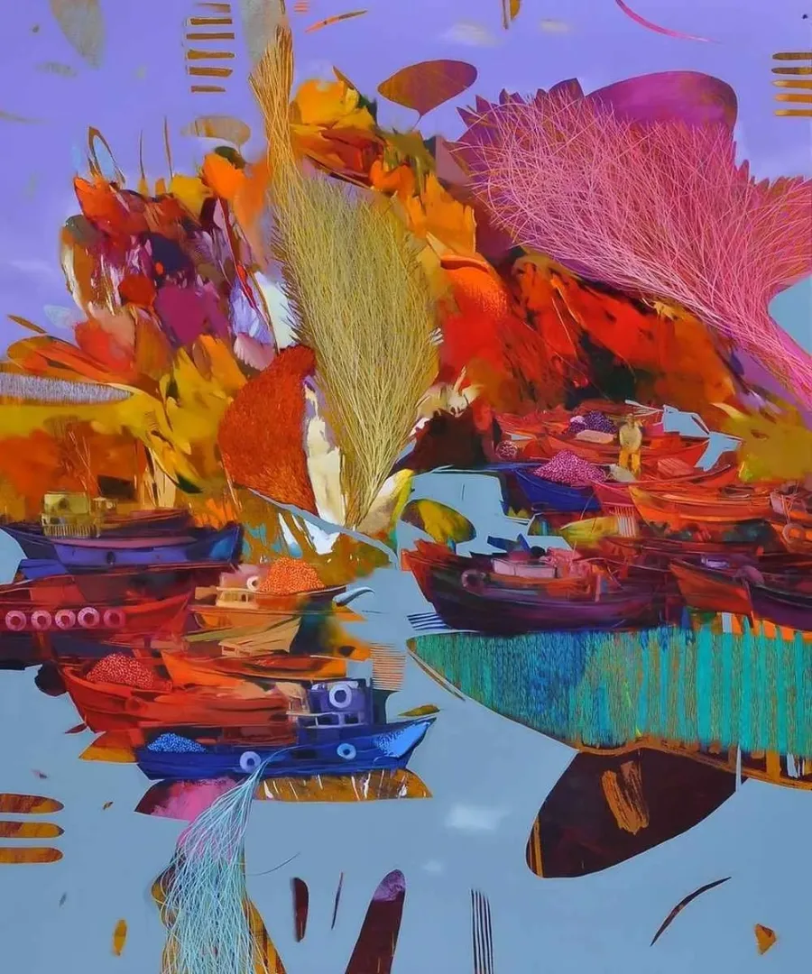 HAKAN ESMER — “isimsiz”, 2013 "isimsiz" eseri HAKAN ESMER tarafından 2013 yılında 140x116 cm ölçülerinde Tuval üzeri yağlı boya tekniği ile yapılmıştır.