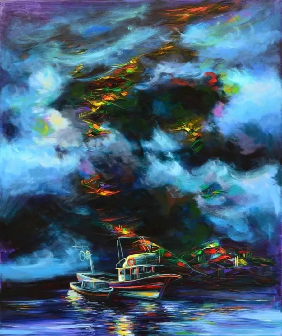 yakınlaştır "isimsiz" eseri EKREM KUTLU tarafından 2013 yılında 140x116 cm ölçülerinde Tuval üzeri yağlı boya tekniği ile yapılmıştır.