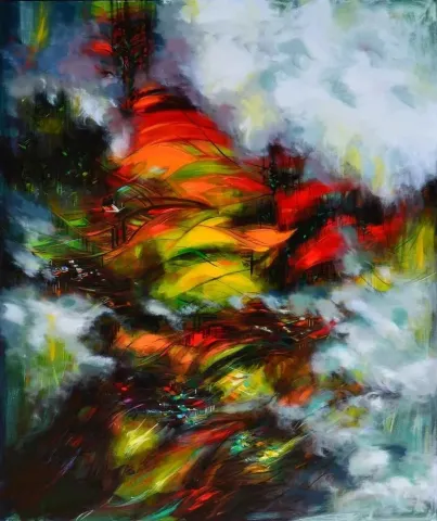 "isimsiz" eseri EKREM KUTLU tarafından 2013 yılında 140x116 cm ölçülerinde Tuval üzeri yağlı boya tekniği ile yapılmıştır.