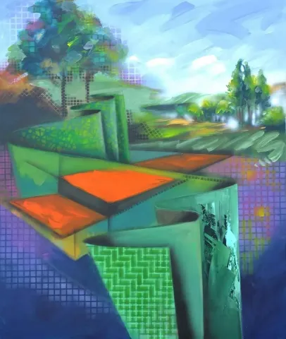 "isimsiz" eseri RIDVAN ÖZGÜR tarafından 2013 yılında 116x140 cm ölçülerinde Tuval üzeri yağlı boya tekniği ile yapılmıştır.