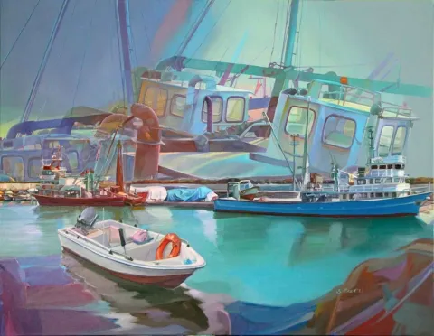 "isimsiz" eseri SELDA EREN tarafından 2013 yılında 72x93 cm ölçülerinde Tuval üzeri yağlı boya tekniği ile yapılmıştır.