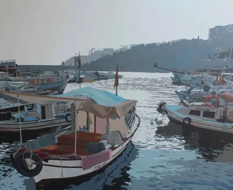 BERK ARIKAN — “isimsiz”, 2013 "isimsiz" eseri BERK ARIKAN tarafından 2013 yılında 116x140 cm ölçülerinde Tuval üzeri yağlı boya tekniği ile yapılmıştır.