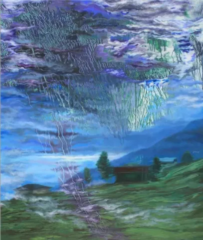 BAKİ BODUR — “isimsiz”, 2013 "isimsiz" eseri BAKİ BODUR tarafından 2013 yılında 140x116 cm ölçülerinde Tuval üzeri yağlı boya tekniği ile yapılmıştır.