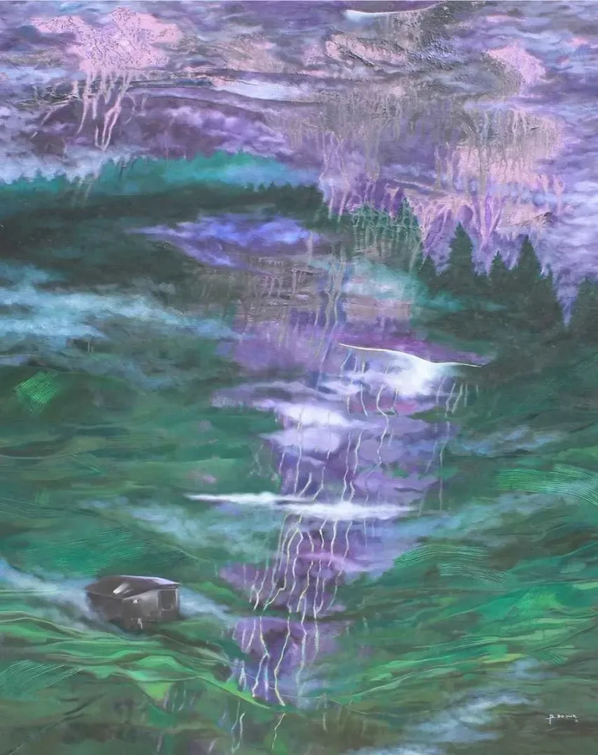 yakınlaştır "isimsiz" eseri BAKİ BODUR tarafından 2013 yılında 93x72 cm ölçülerinde Tuval üzeri yağlı boya tekniği ile yapılmıştır.