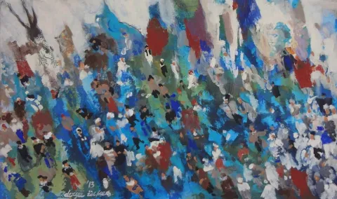 DERYA ÜLKER — “İzlenimyorum - Tunus”, 2013 "İzlenimyorum - Tunus" eseri DERYA ÜLKER tarafından 2013 yılında 30x50 cm ölçülerinde Tuval üzeri akrilik boya tekniği ile yapılmıştır.