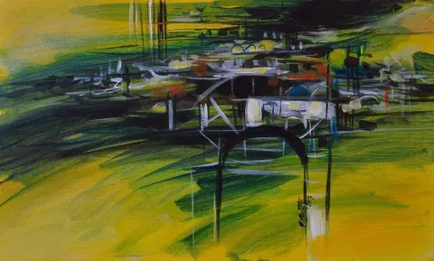 "İzlenimyorum - Tunus" eseri EKREM KUTLU tarafından 2013 yılında 30x50 cm ölçülerinde Tuval üzeri akrilik boya tekniği ile yapılmıştır.