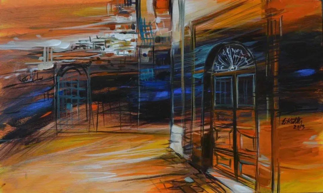 "İzlenimyorum - Tunus" eseri EKREM KUTLU tarafından 2013 yılında 30x50 cm ölçülerinde Tuval üzeri akrilik boya tekniği ile yapılmıştır.