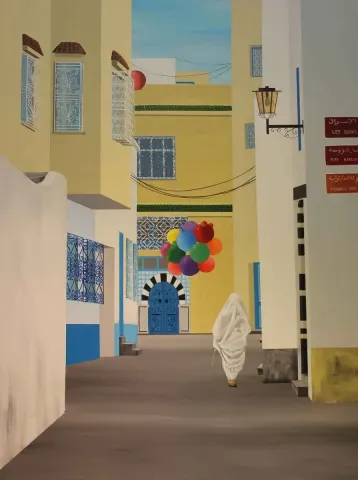 SERKAN KÜÇÜKÖZCÜ — “İzlenimyorum - Tunus”, 2013 "İzlenimyorum - Tunus" eseri SERKAN KÜÇÜKÖZCÜ tarafından 2013 yılında 120x90 cm ölçülerinde Tuval üzeri akrilik boya tekniği ile yapılmıştır.
