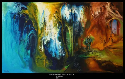 TURGUT AKARSU — “İzlenimyorum - Tunus”, 2013 "İzlenimyorum - Tunus" eseri TURGUT AKARSU tarafından 2013 yılında 30x50 cm ölçülerinde Tuval üzeri akrilik boya tekniği ile yapılmıştır.