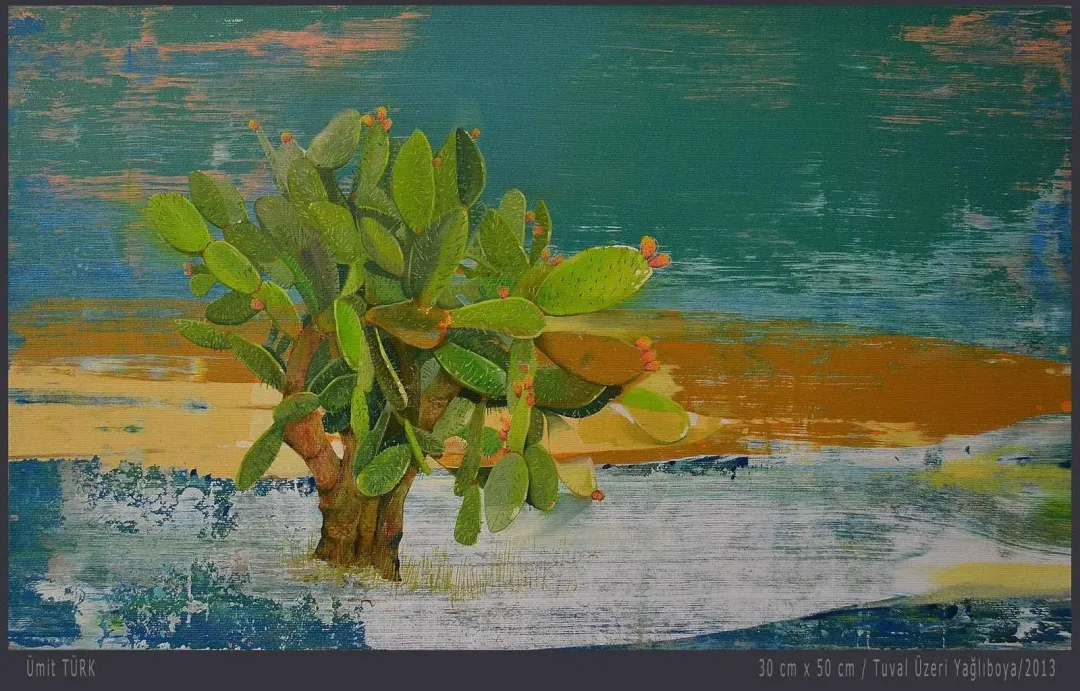 yakınlaştır "İzlenimyorum - Tunus" eseri ÜMİT TÜRK tarafından 2013 yılında 30x50 cm ölçülerinde Tuval üzeri akrilik boya tekniği ile yapılmıştır.