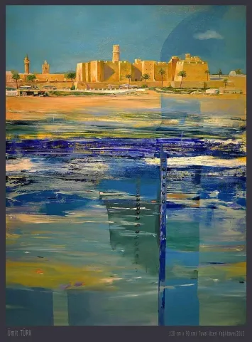 ÜMİT TÜRK — “İzlenimyorum - Tunus”, 2013 "İzlenimyorum - Tunus" eseri ÜMİT TÜRK tarafından 2013 yılında 120x90 cm ölçülerinde Tuval üzeri akrilik boya tekniği ile yapılmıştır.